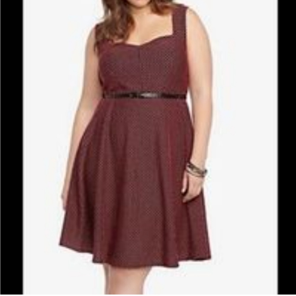 Torrid Polka Dot Retro fit n flare sweetheart dress 2